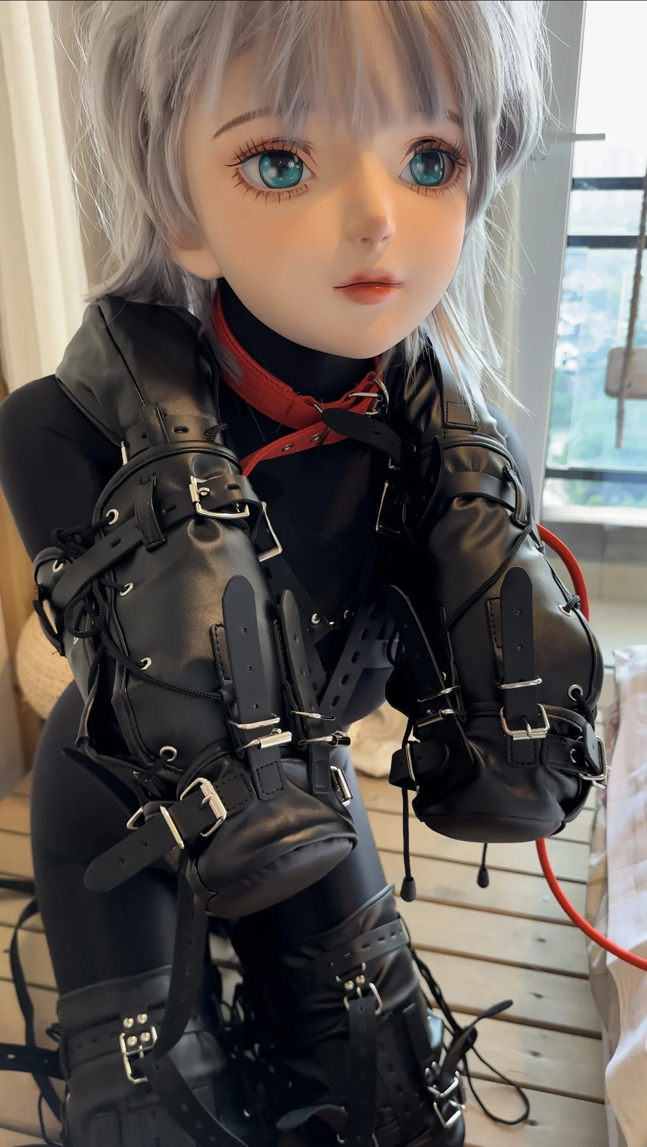 Daisy Binding and Half Head Super Sweet Female Resin Crossdressing BJD kig Role Playing Kigurumi Mask 240425