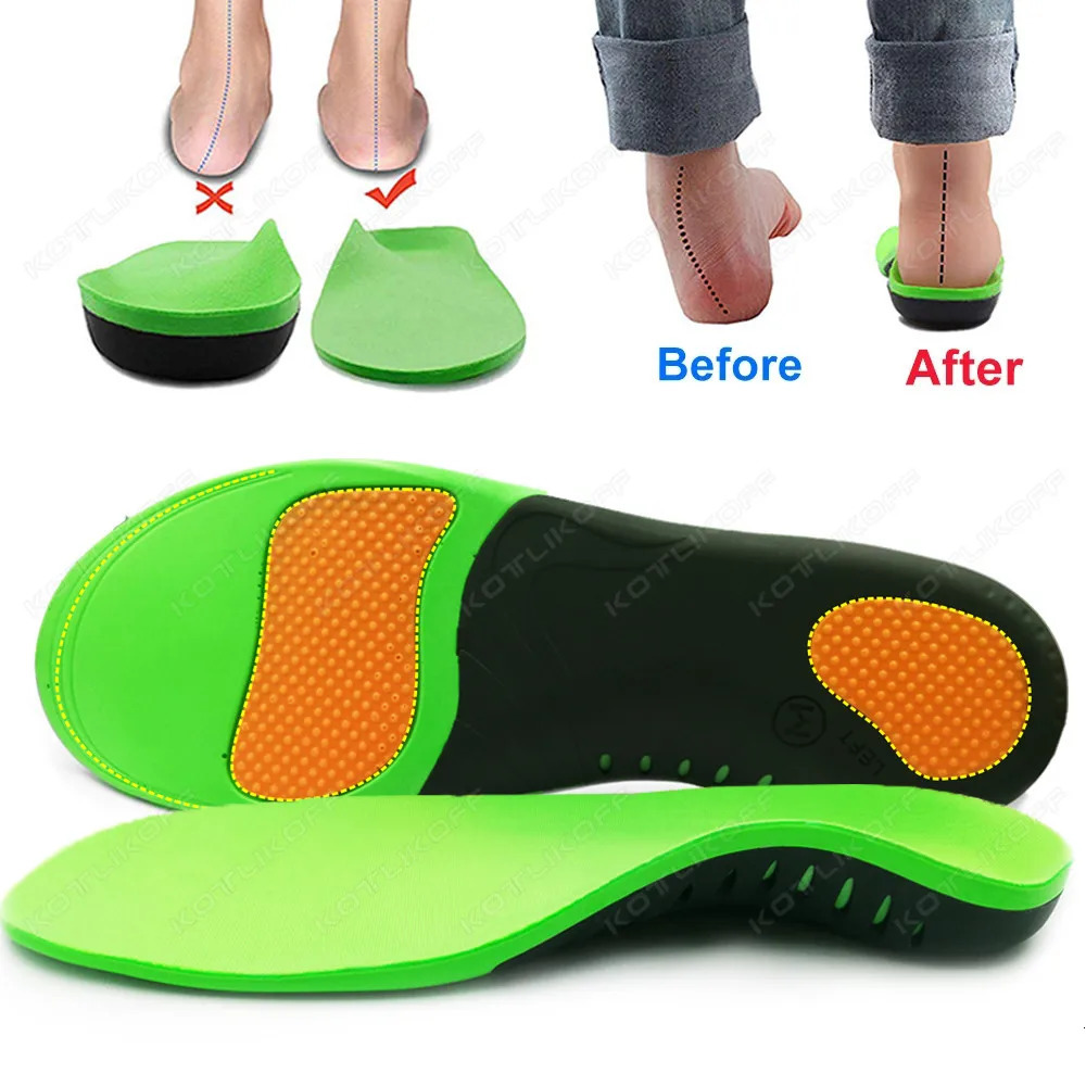 EVA Orthopedic Shoes Sole Insoles For Shoes Arch Foot Pad XO Type Leg Correction Flat Foot Arch Support Sport Shoes Insert 240506