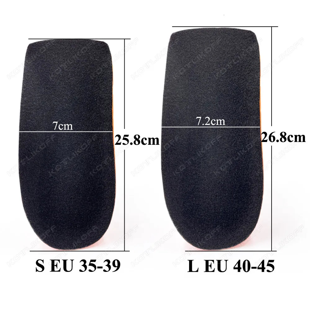 Sports Heel Pad Insoles Pain Relief For Plantar Fasciitis Cushion Foot Massager Care Half Insole Soft Sole Running Shoe 240419