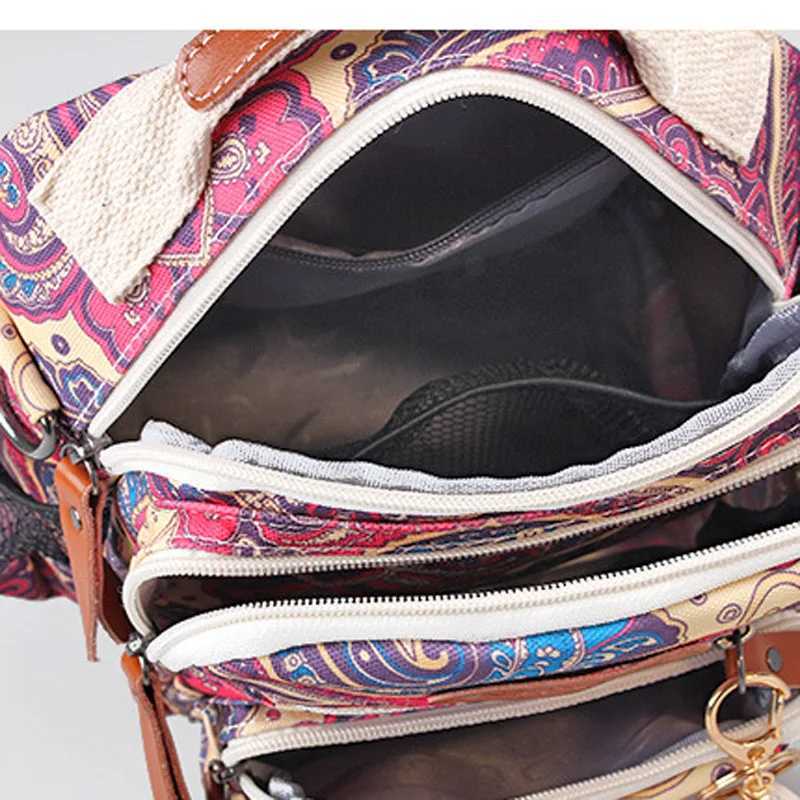 Diaper Bags Striped Women Diaper Bag Fashion Waterproof Mom Nappy Bag Travel Backpack For Baby Nursing Multifunction Mother Diaper Handbag Y2502270UHY