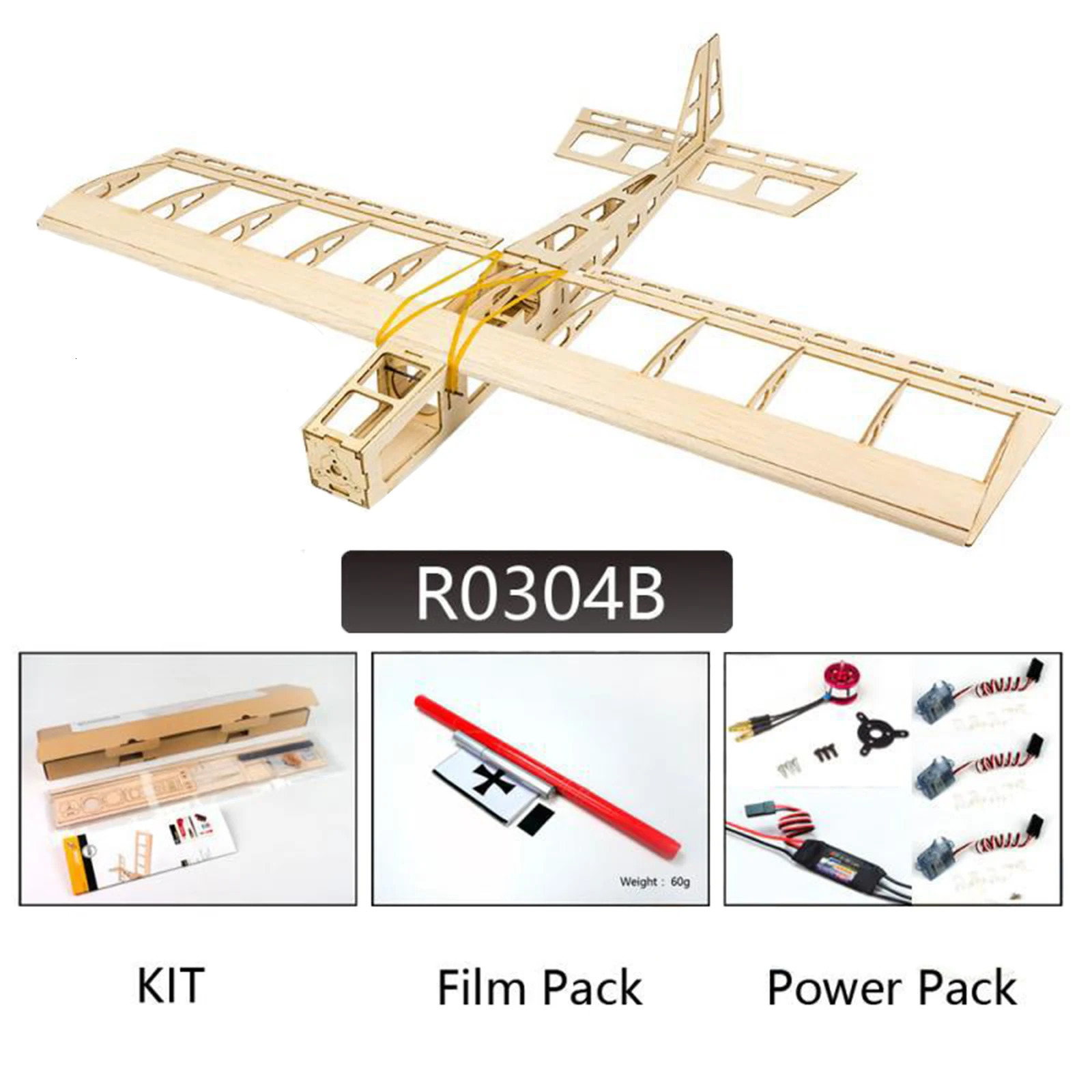 Diy Rc Airplane 580mm Wingspan Balsawood Remote Control Aircraft for Beginner Flight Model Building Hobby Toys Unassembled Kits 240429