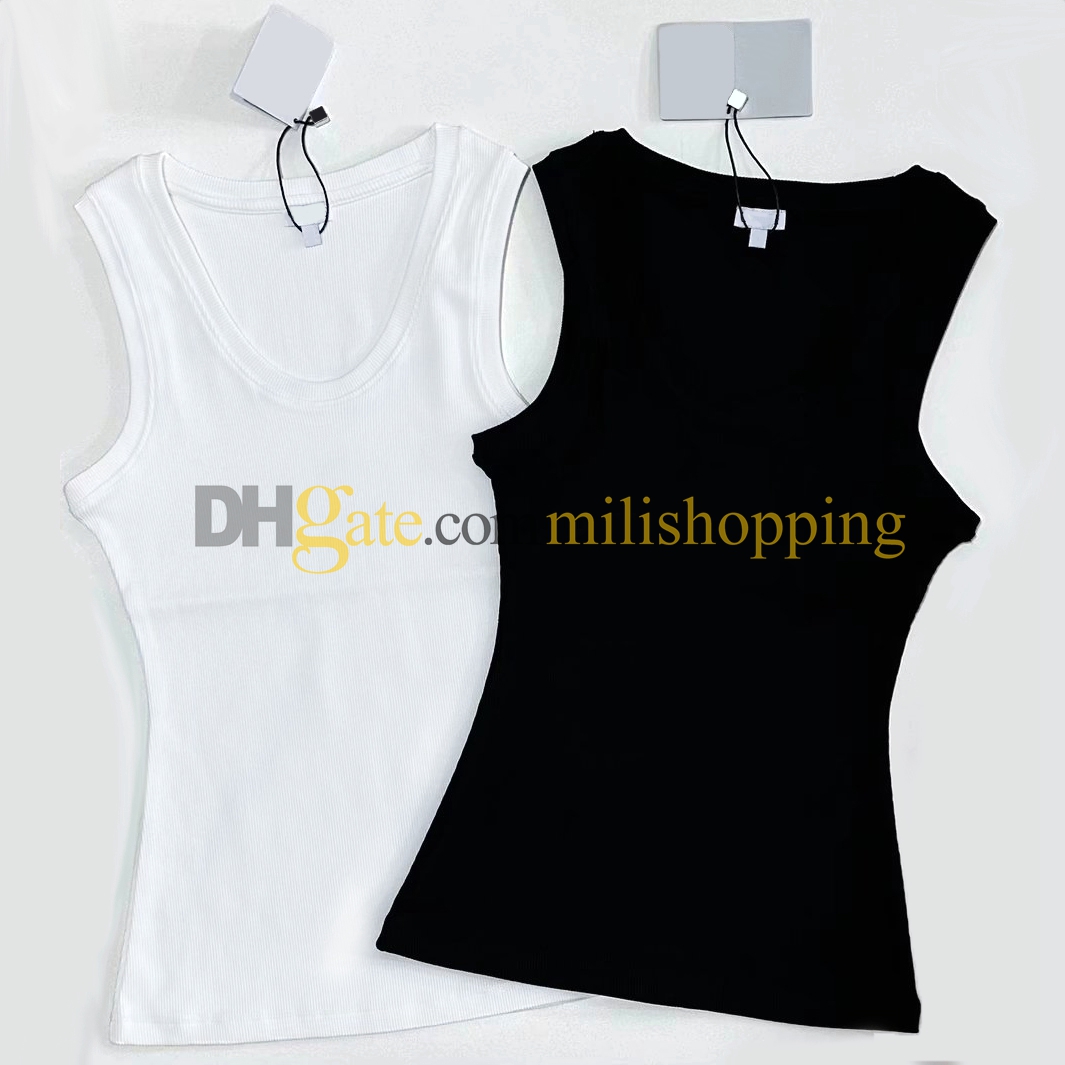Designer Womens Knits Tees Upgraded version Tank Top T Shirts Sleeveless Clothes Woman Tanks Camis Tees Vest Short Shirt Lady Slim Vests Ice Silk Tops