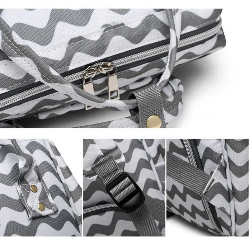 Diaper Bags Lequeen Maternity Diaper Bag Backpack Nappy Brand Mummy Large Capacity Baby Bag Nursing Bag for Baby Care Y2502278AYB