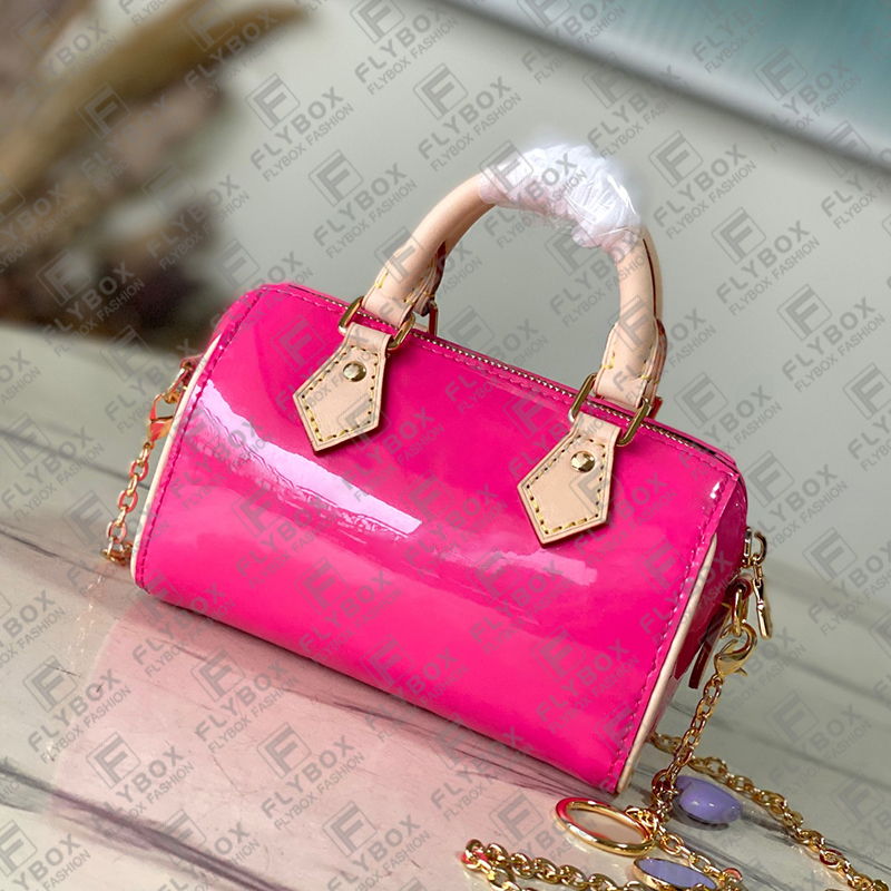 M83273 M83000 SP NANO Patent Leather Boston Bag Totes Handbag Shoulder Bag Crossbody Women Fashion Casual Luxury Designer Top Quality Purse Fast Delivery