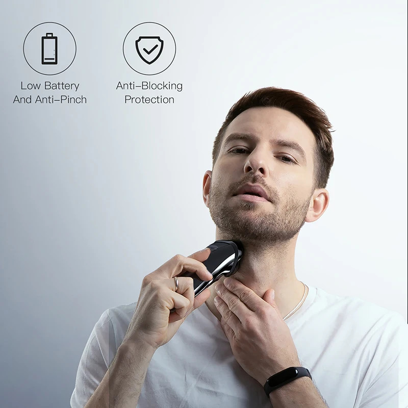 ENCHEN Electric Shaver 3D Blackstone3 IPX7 Waterproof Razor Wet And Dry Dual Use Face Beard Battery Digital Display For Men 240423