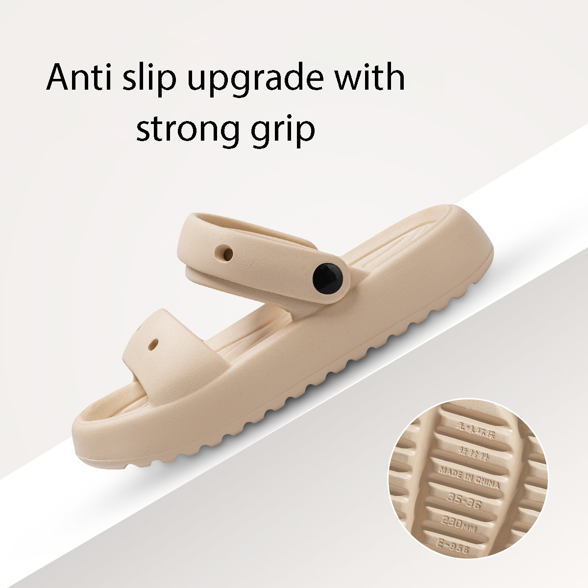 outdoor fashionable Cool summer, in wear 2024 new beach shoes with increased height and thick soled slippers for women Lhshoe creased