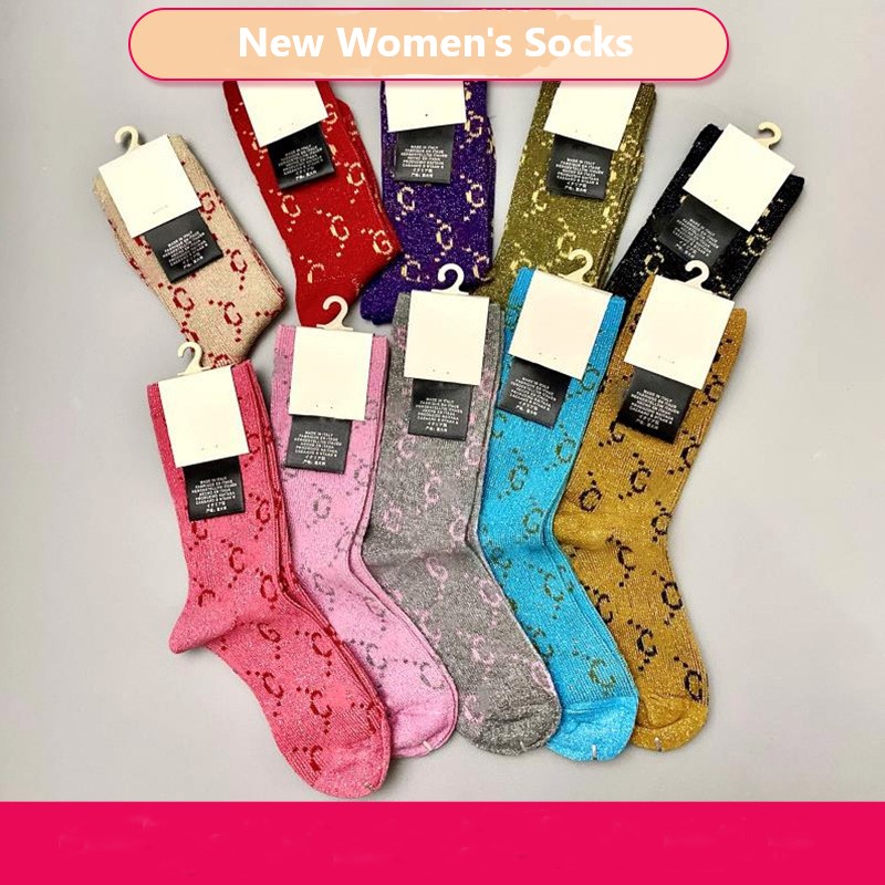 new womens middle tube socks cotton cute socks for girl breathable casual sweet female designer socks high quality