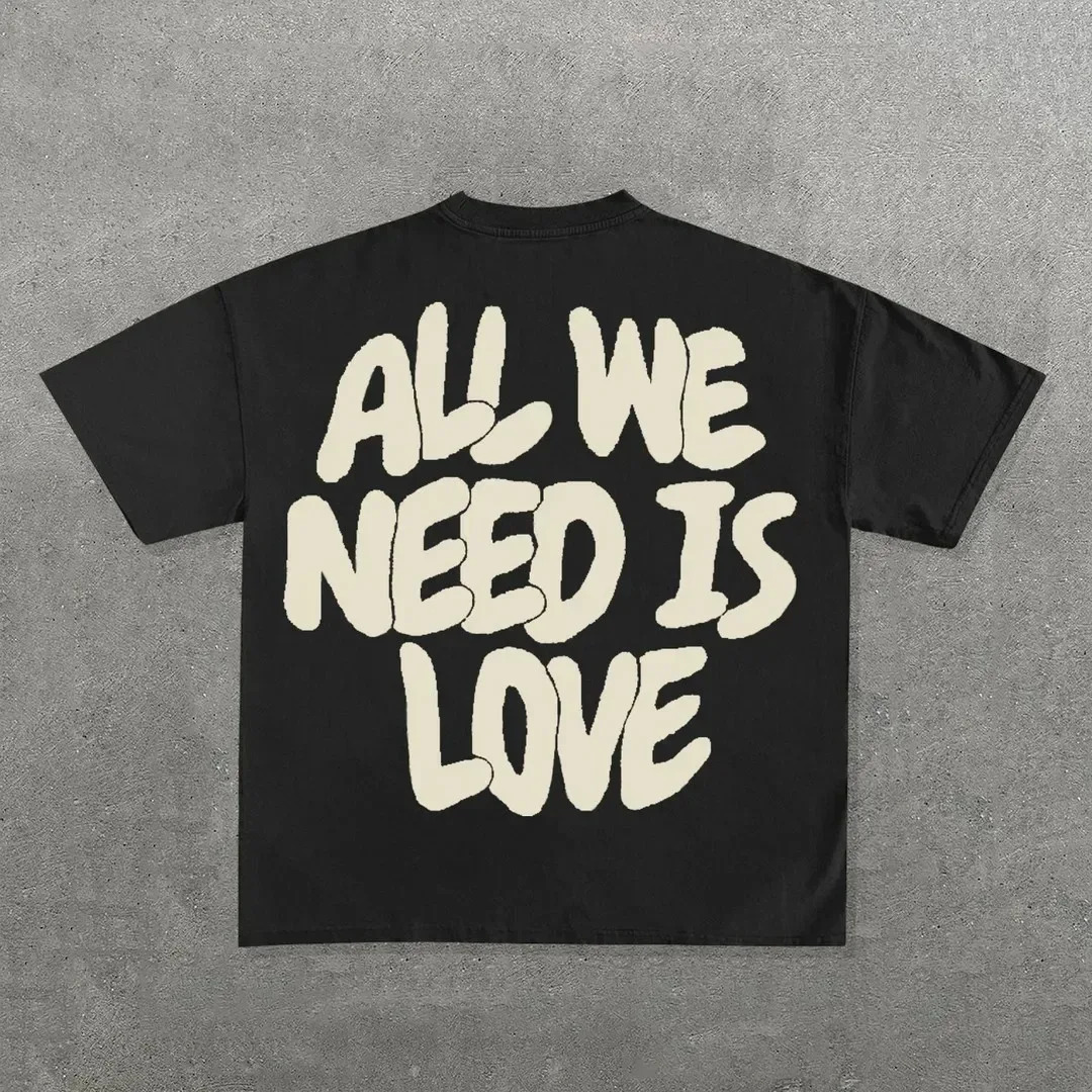 Streetwear Y2k T Shirt Mens Harajuku Hip Hop Graphic Print Oversized Cotton Round Neck TShirt Gothic Short Sleeve Tops 240430