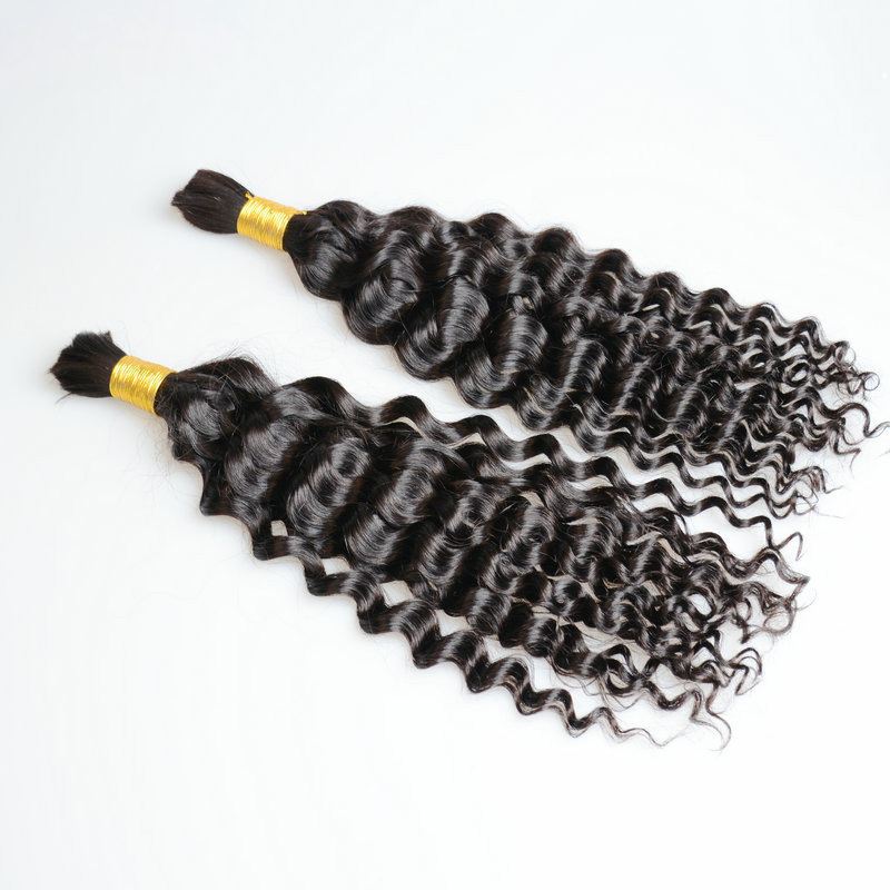 Water Curly Brazilian 100% Human Hair Bulks 10-30inch Natural Color Peruvian Indian Hair Extensions Products
