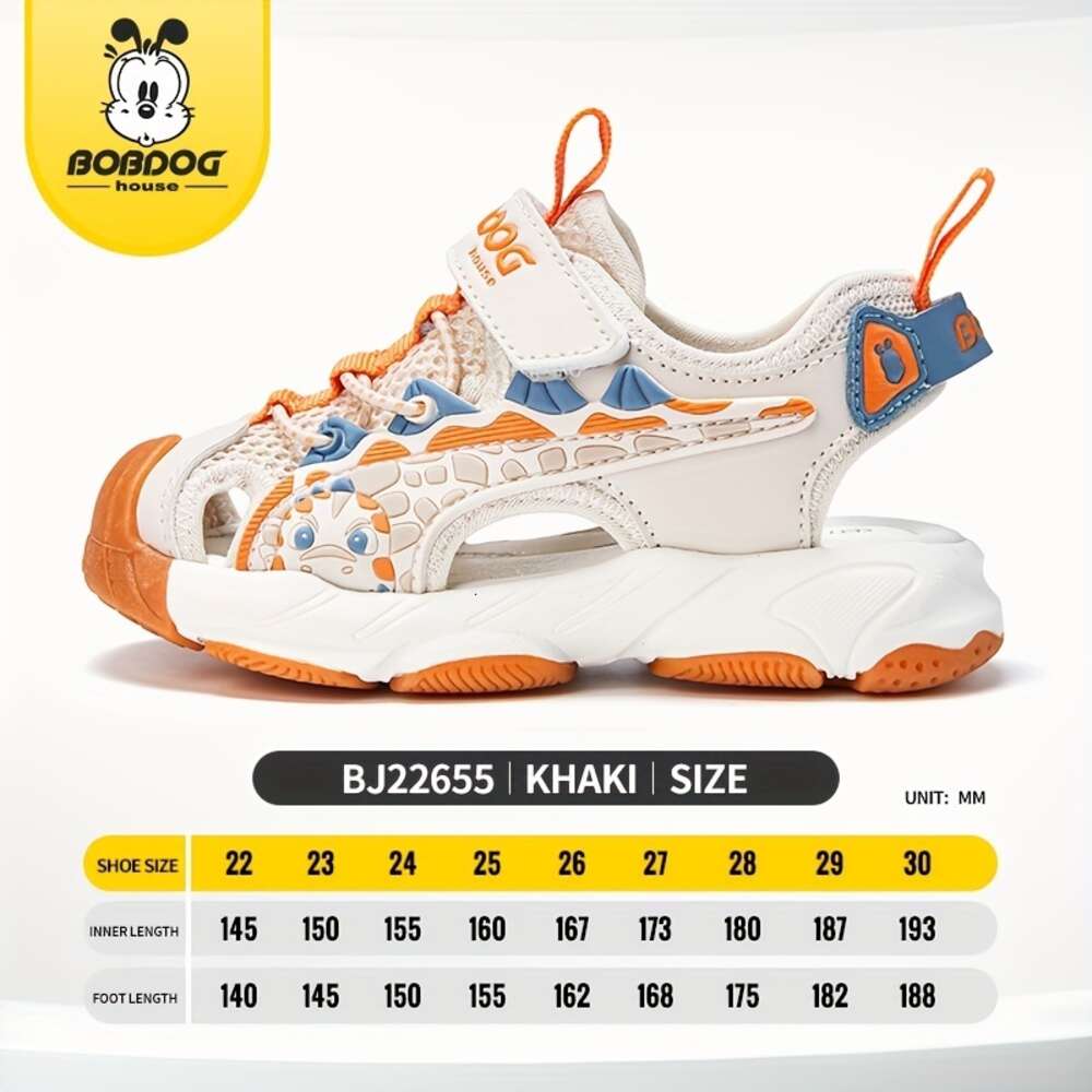 BOBDOG House Fashion design Unisex Kid's Close Toe Breathable Sandals Comfy Durable Beach Water Shoes for Boy's & Girl's Outdoor Activi