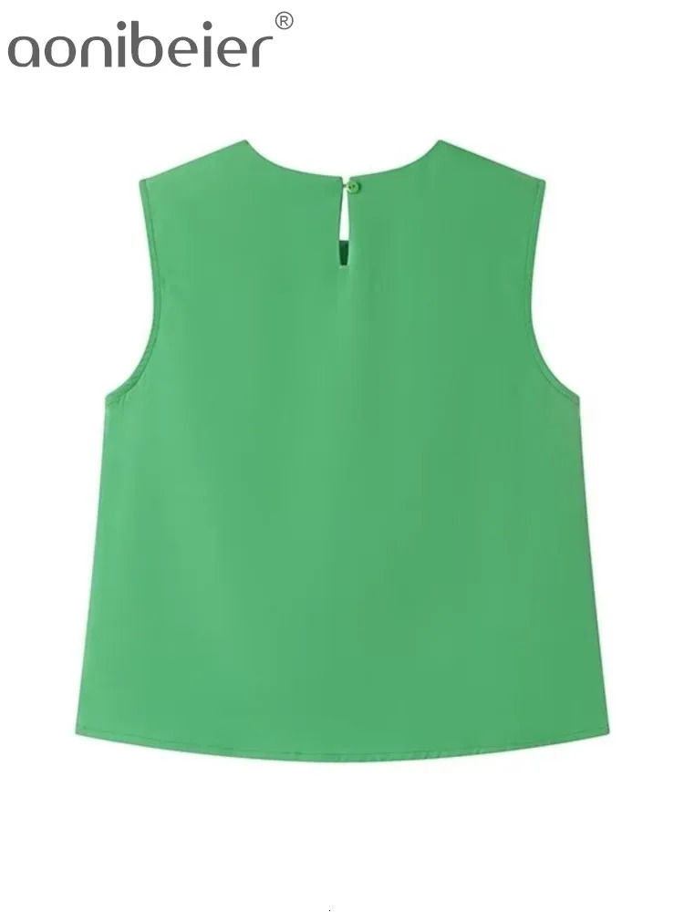 Aonibeier Y2K 3D Flowers Women Mini Skirt Suits Traf Summer Sleeveless Tanks Female Crop Top Extreme Short Sets 240428