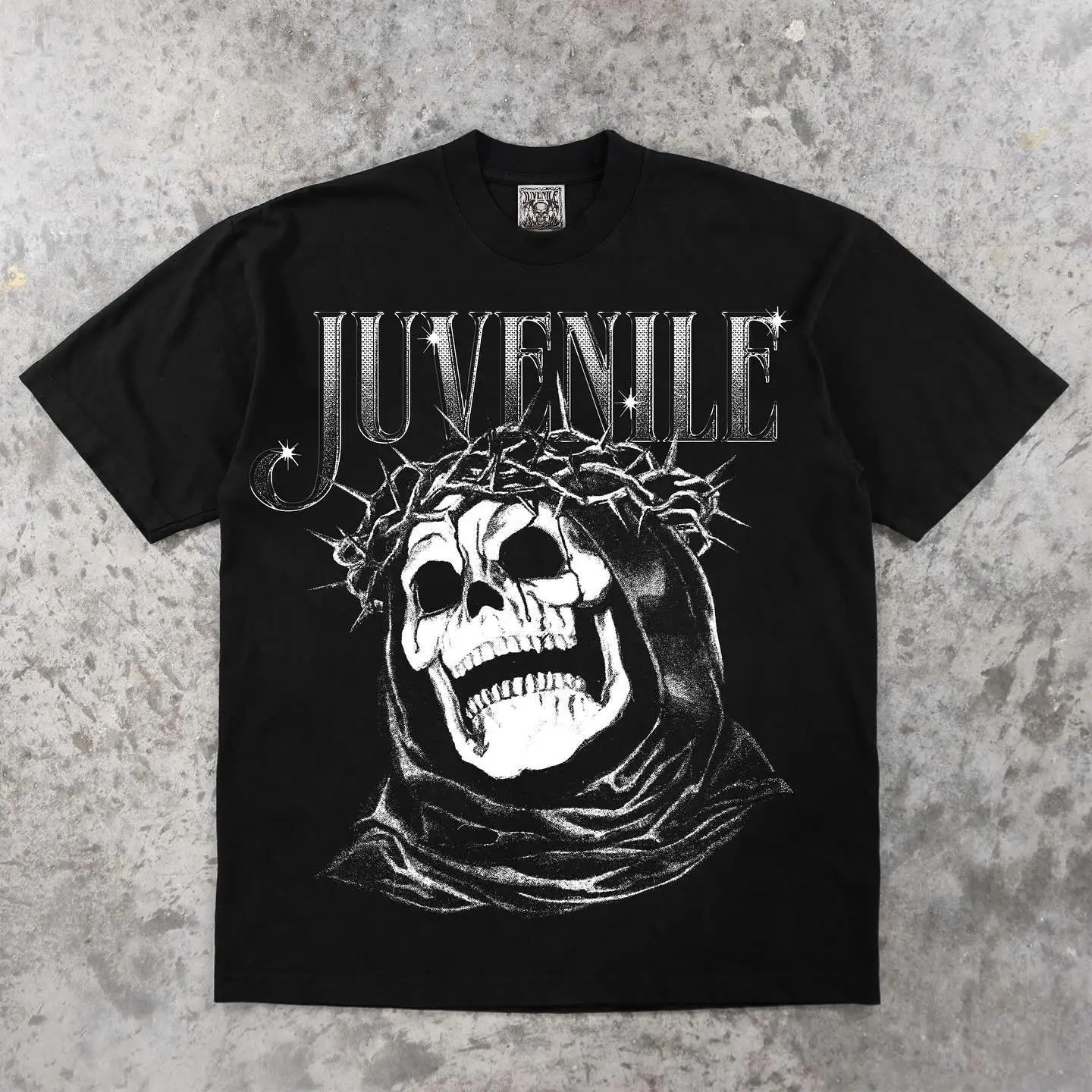 Oversized T Shirt Retro Harajuku Graphic T Shirts Loose Black Men Short Sleeve Y2k Streetwear Gothic Punk Water Top 240429