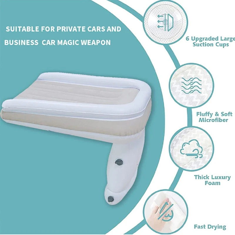 Inflatable Airplane Baby Travel Bed Car Mattress To Sleep Air Matt Highspeed Railway Sleeping Tools Suit Kids Interior Accessory 240506