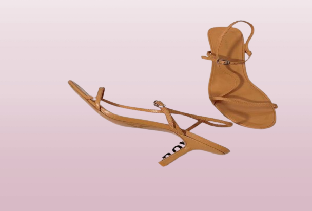 Coveting Designer Women Tstrap Highheeled Pumps Bare leather Heels Sandals Ladies soft leather slender straps sandals Dress Part