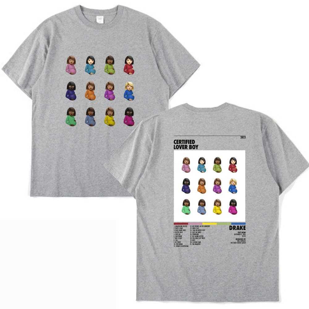 Men's T-Shirts Certified Lover Boy Summer Mens T-Shirt Cotton Short Slve Tops Casual T Oversized Strt Fashion Men Clothing Fr Shipping T240505