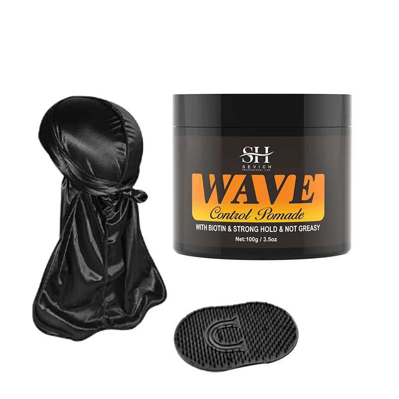 Pomades Waxes 360 Wave Curl Control gel Powerful Keep Nourishing Cream Natural Anti Hair Loss Clay Pomode Q240506