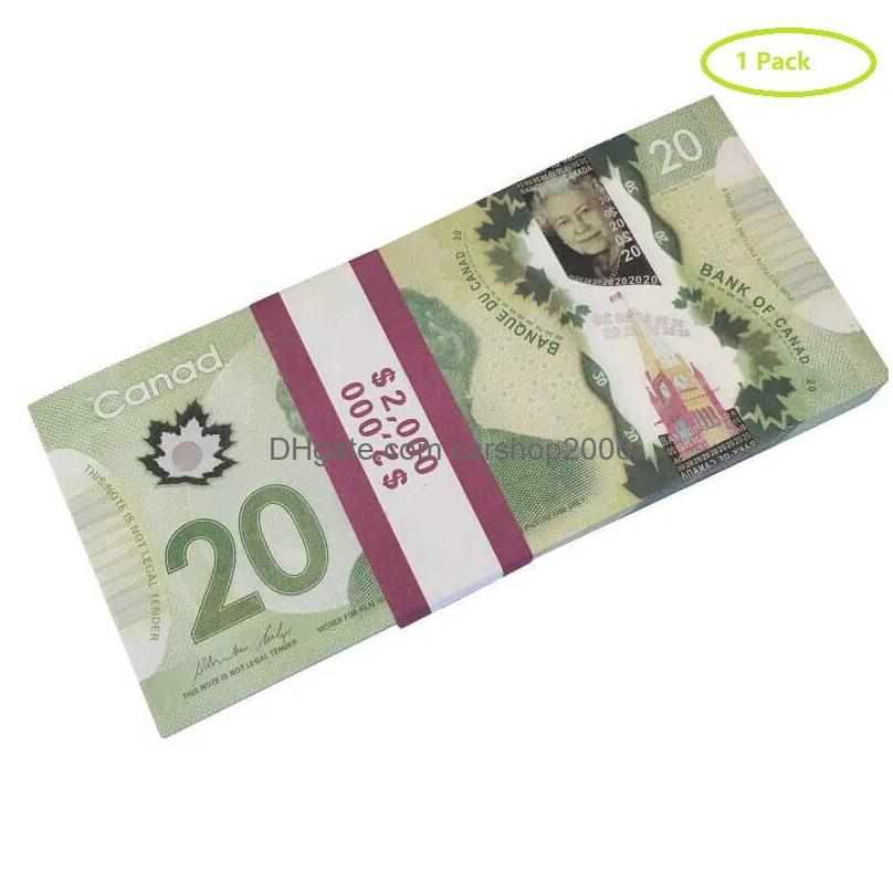 Other Festive Party Supplies Prop Money Cad Canadian Dollar Canada Banknotes Fake Notes Movie Props264A Drop Delivery Home Garden Dh2Ru 25b