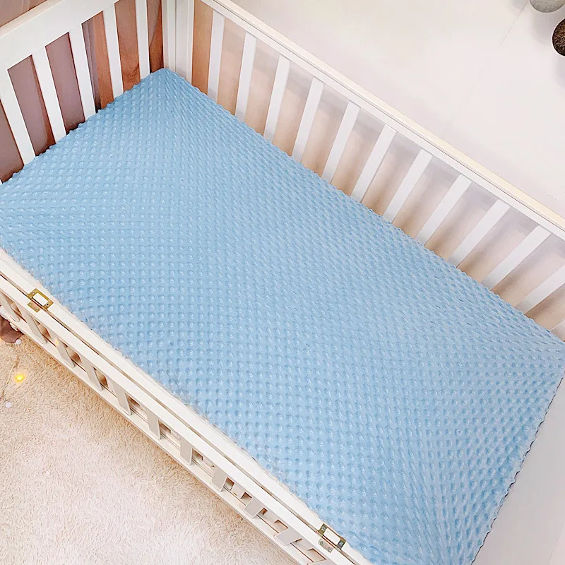 Soft Warm Baby Bed Sheet Crib born Bedding Set for Children Kids Bubble Mattress Baby Bed Linen Cover Blanket Winter Sabanas 240429