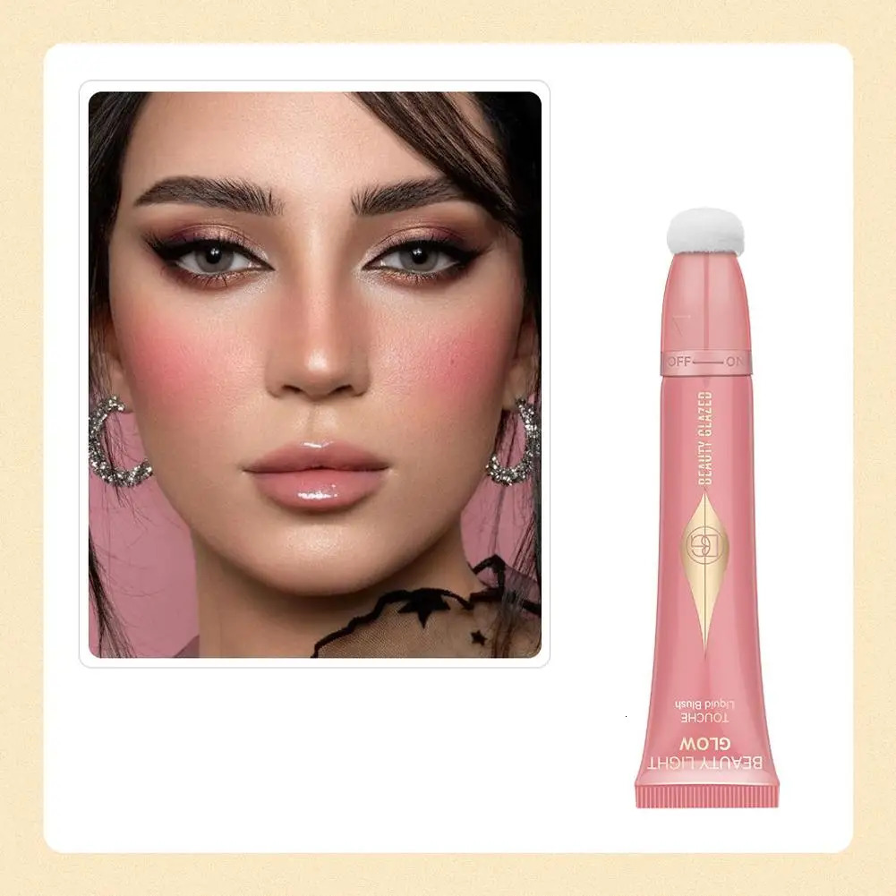 7 Colors Liquid Blush Stick Highlighter Multi Functional Waterproof Pen Lip Eye Up Cheek With Versatile Makeup Cushion Make B6R2 240507