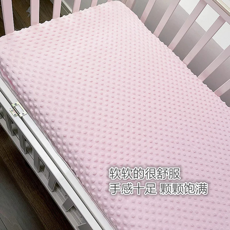 Soft Warm Baby Bed Sheet Crib born Bedding Set for Children Kids Bubble Mattress Baby Bed Linen Cover Blanket Winter Sabanas 240429