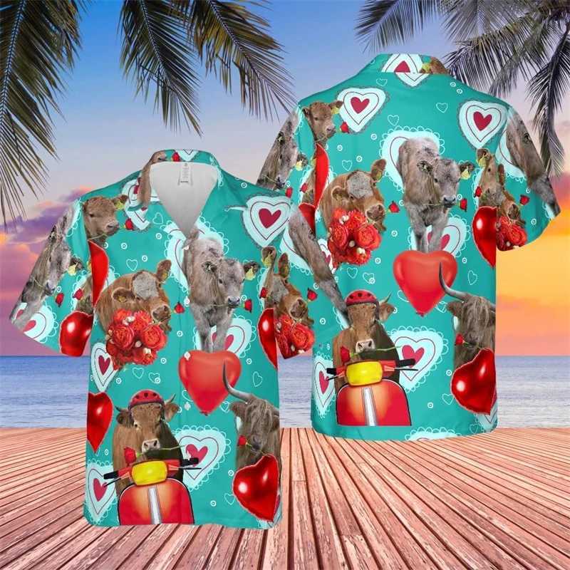 Men's Casual Shirts Capybara Hibicus Flower 3D Printed Shirts For Men Clothes Hawaiian Beach Shirt Casual Cute Animal Short Slve Women Blouses To
