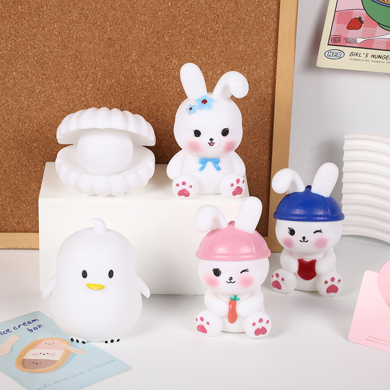 Charming 3D Cartoon Rabbit Nightlight - Cozy & Colorful Bedtime Companion for Nursery Decor