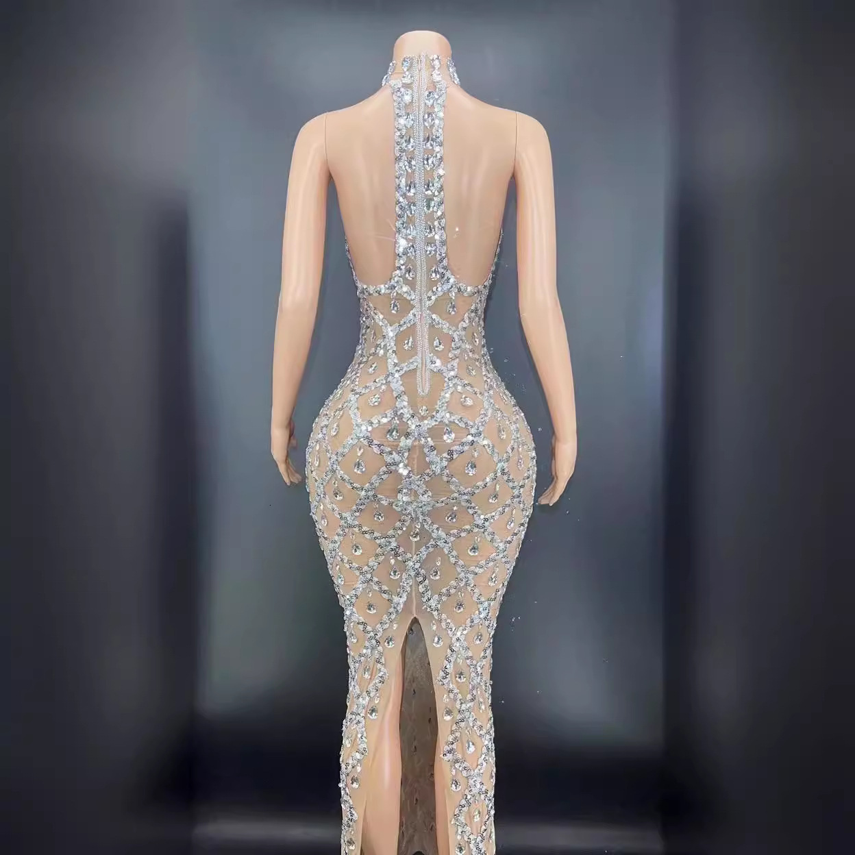 Maternity Pography Sexy Shiny Rhinestone Dress Stretchy Skinny Crystals Maternity Po Shoot Outfit Pregnancy Pography 240129