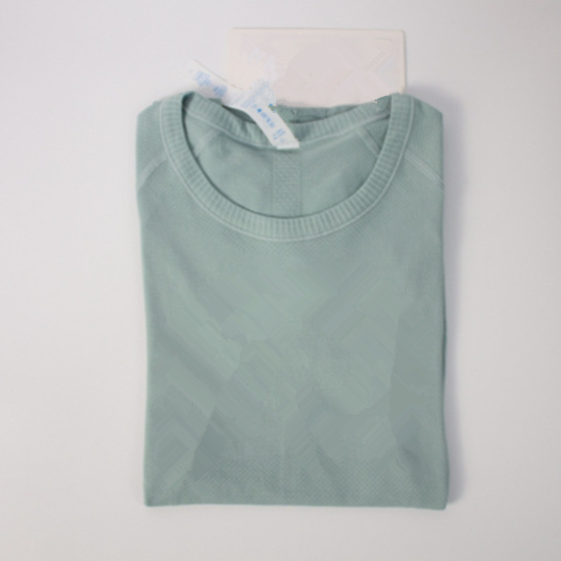 Women Yoga Tshirts Solid Color Nude Sports Shaping Waist Tight Fitness Loose Jogging Sportswear High Quality Cotton Comfortable Workout Tees