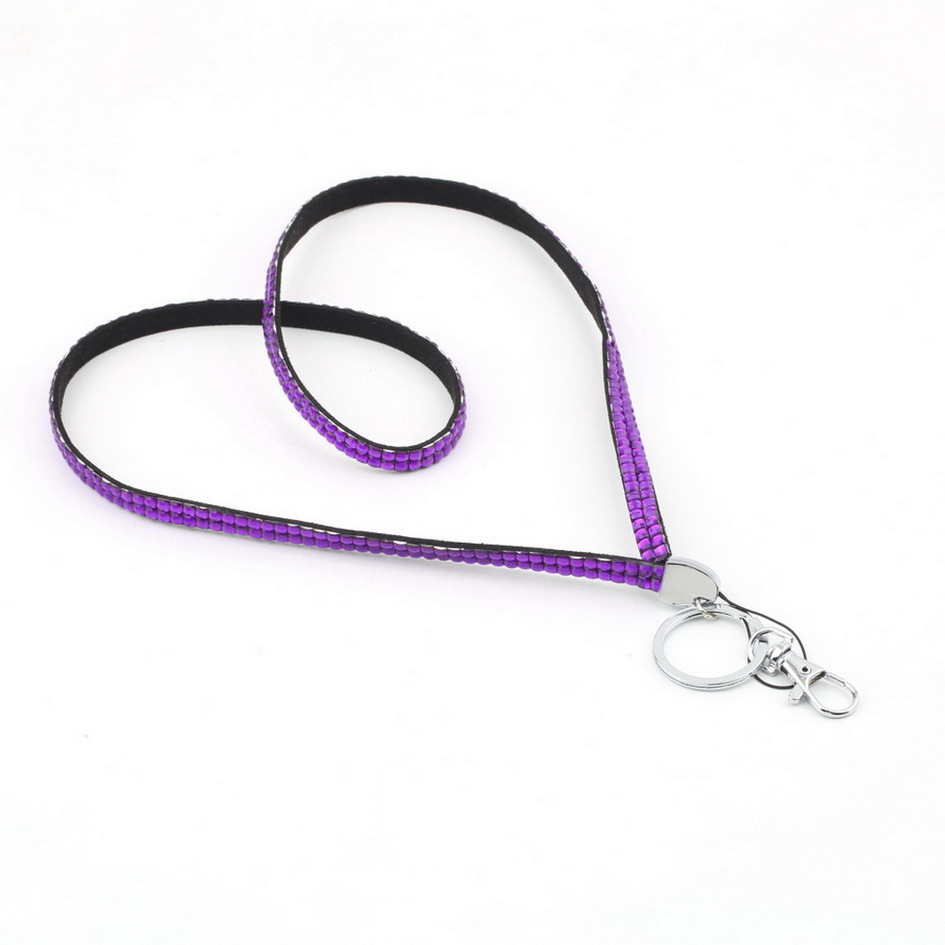 Rhinestone Crystal CardID Badge Chains Holder with Lanyard Rope Bling Vertical ID Business Card Case Office Papelaria Supplies diamond rhinestone neck