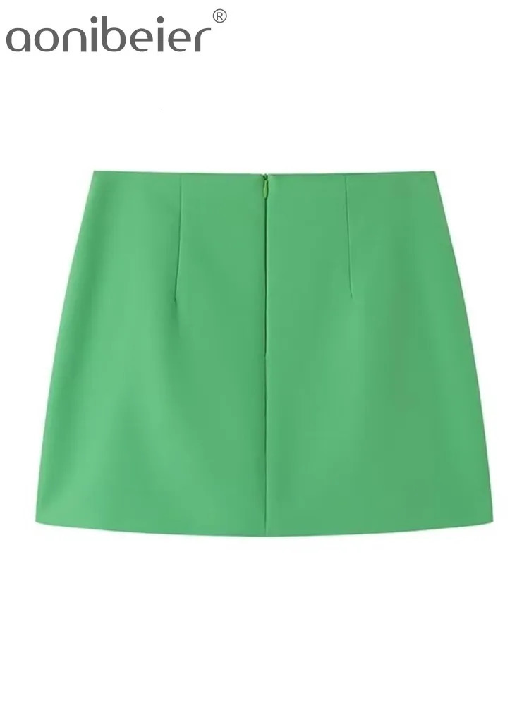 Aonibeier Y2K 3D Flowers Women Mini Skirt Suits Traf Summer Sleeveless Tanks Female Crop Top Extreme Short Sets 240428