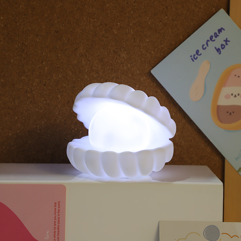 3D animal cartoon night light decoration bedroom bedside cute seashell light