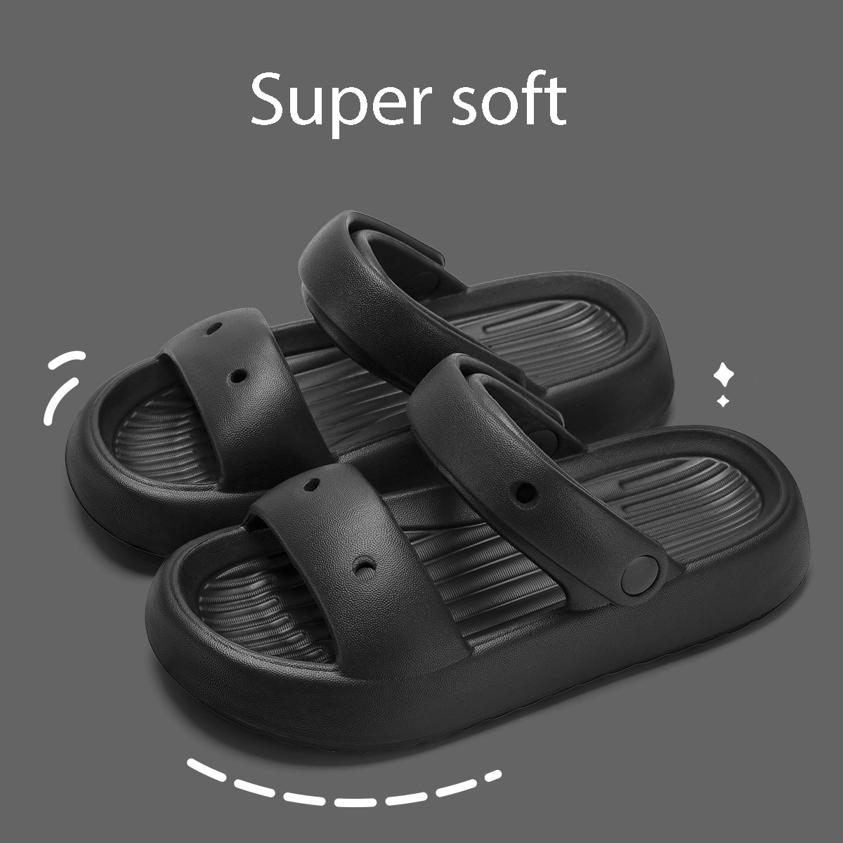 outdoor fashionable Cool summer, in wear 2024 new beach shoes with increased height and thick soled slippers for women Lhshoe creased