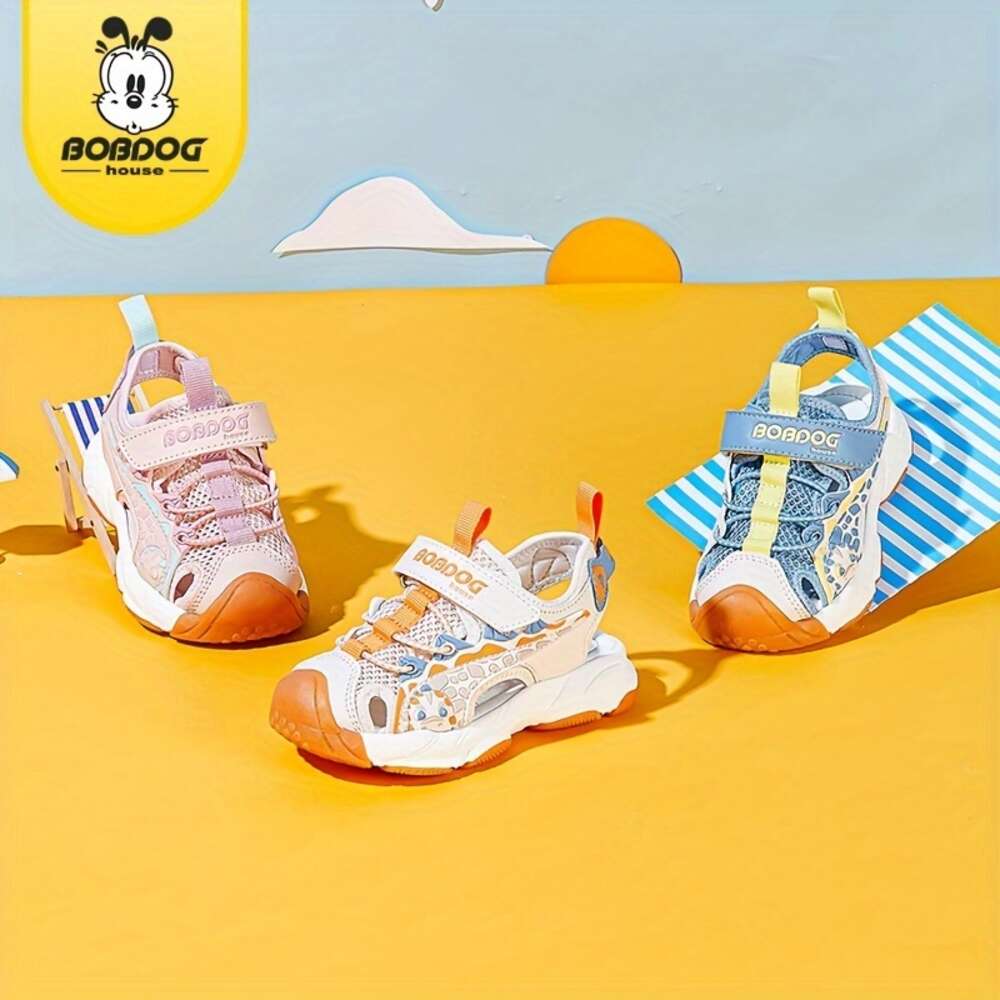 BOBDOG House Fashion design Unisex Kid's Close Toe Breathable Sandals Comfy Durable Beach Water Shoes for Boy's & Girl's Outdoor Activi