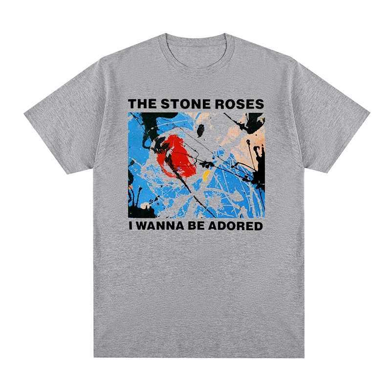 Men's T-Shirts The Stone Roses T-shirt Wanna Be Adored Cotton Men T-shirt New TEE TSHIRT Womens Top Unisex J240506