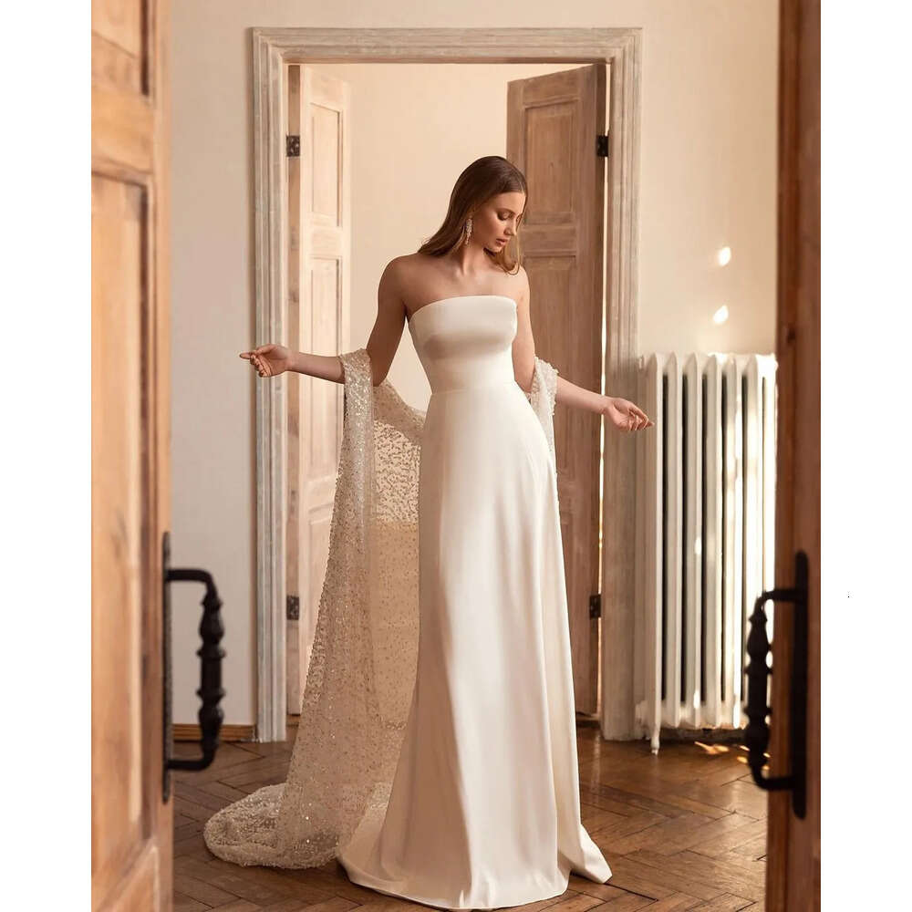 With Dresses Mermaid Glamorous Strapless Evening Off-Shouder Two Pieces Suspenders And Jackets Formal Party Prom Dress For Arabic Women Vestidos De No