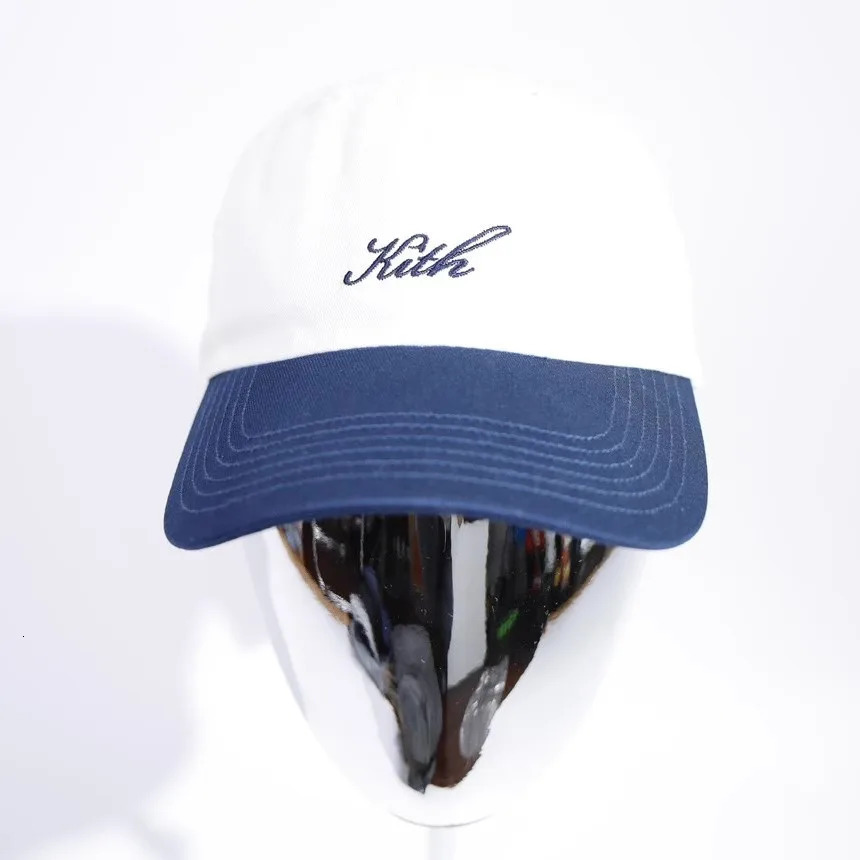 Summer Letter Embroidery Blue White Curved Brim Baseball Cap For Men Women Soft Top Hat Adjustable Sunshade Accessories 240426