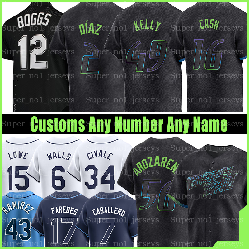 56 Randy Arozarena Tampa Bay City Rays Connect Jersey Baseball Shane McClanahan Yandy Diaz Junior Caminero Josh Lowe Brandon Lowe Jacob Waguespack ose Caballero