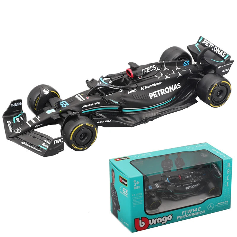 Bburago 1 43 W14 RB19 SF23 Alpine A523 Alfa C43 Model Formula Car Static Simulation Diecast Racing 240422