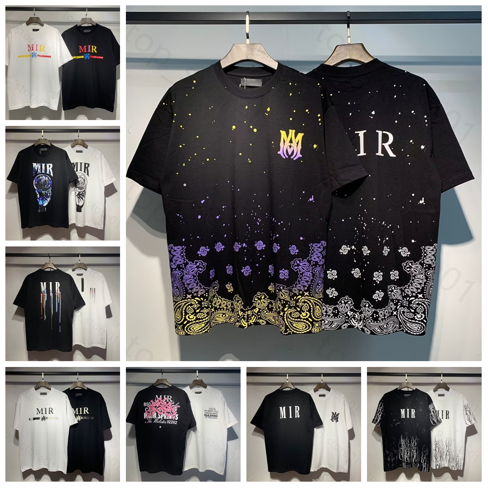 5A Limited edition designer t shirt of 2024 yeart shirts couples tees street wear summer fashion shirt splash-ink letter print design short sleeves 06