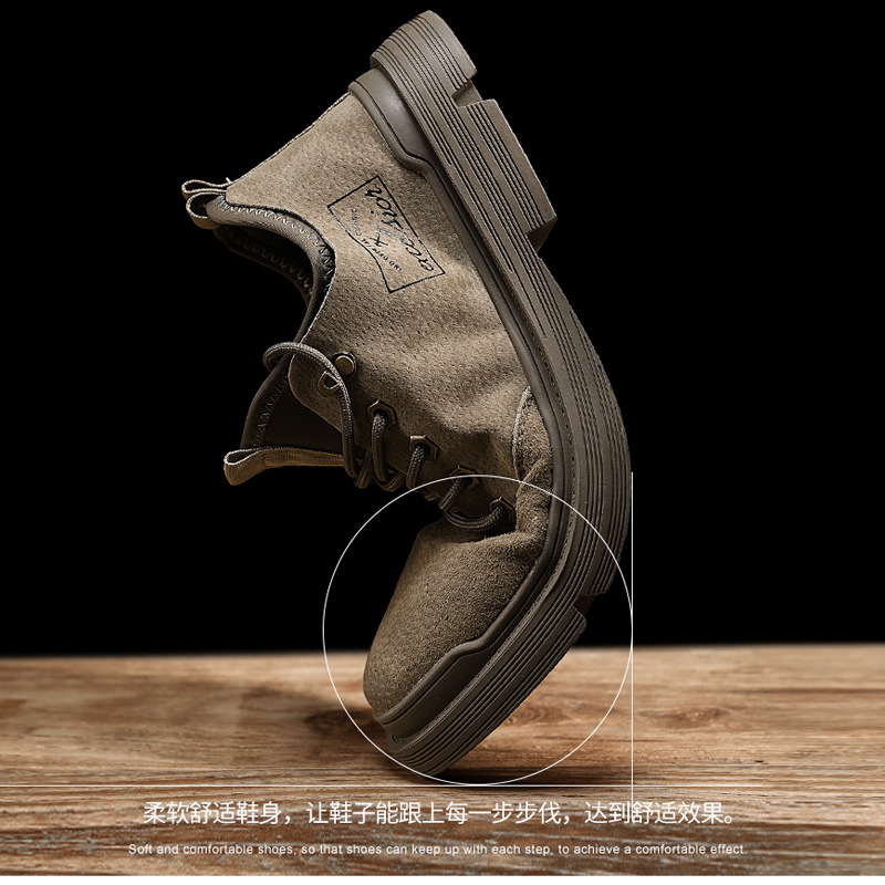 seasonal boots men's Casual Martin casual leather retro workwear shoes Lhshoe