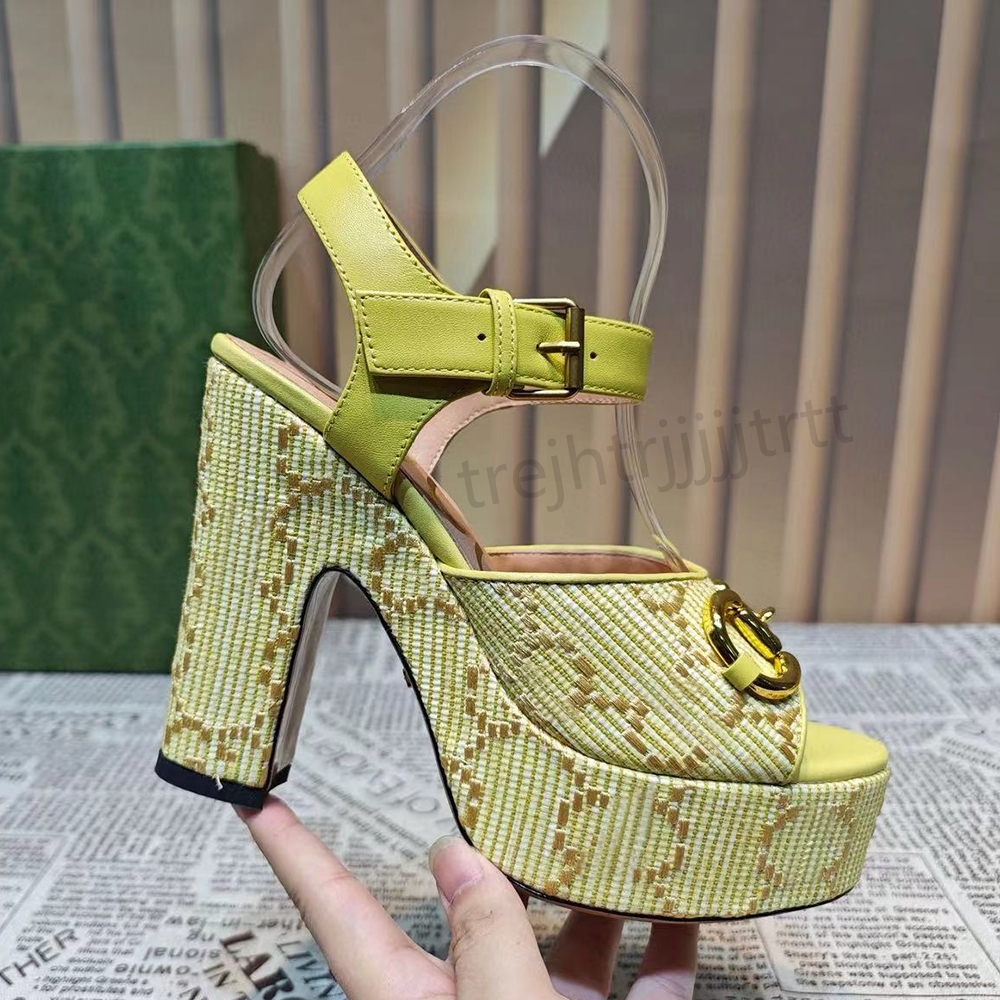 Calf leather 120mm high heel sandals Lady ankle strap chunky Heel platform exposed toe Pumps heels women luxury designer evening dress shoes 35-42 with box