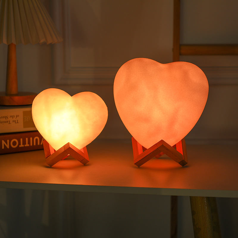 Adorable Little Love Design Soft Night Light Gentle Eye Protection Illumination