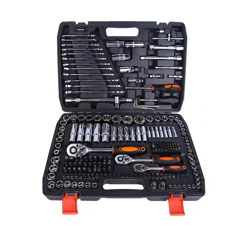 Durable 216-Piece Multi-Specification Auto Mechanic's Toolset for DIY Vehicle Repair