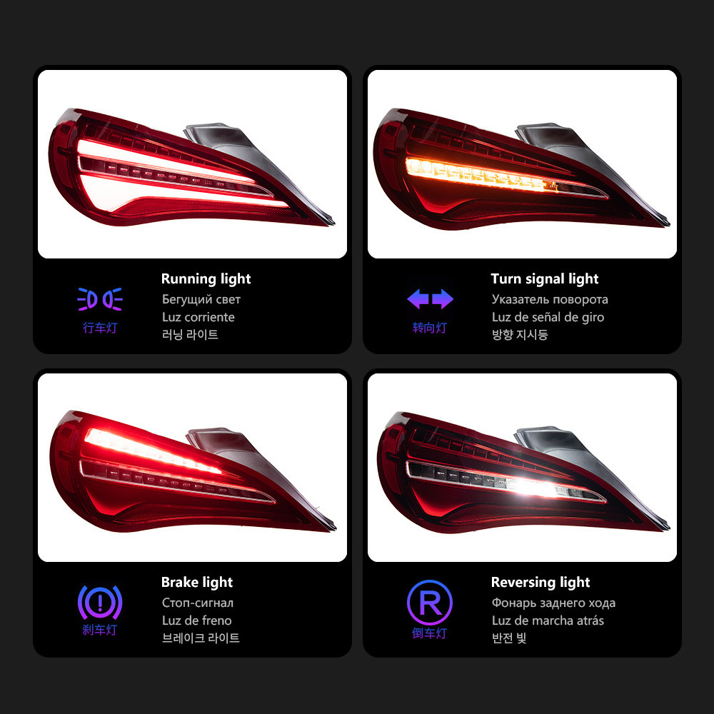 LED Taillight For Benz W117 CLA 2014-20 19 DRL Running Signal Brake Reversing Parking Tail Light Assembly