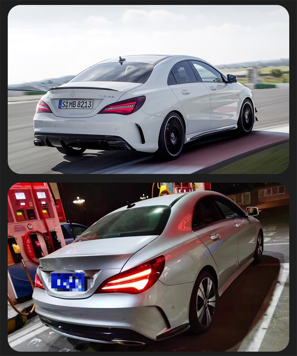 LED Taillight For Benz W117 CLA 2014-20 19 DRL Running Signal Brake Reversing Parking Tail Light Assembly