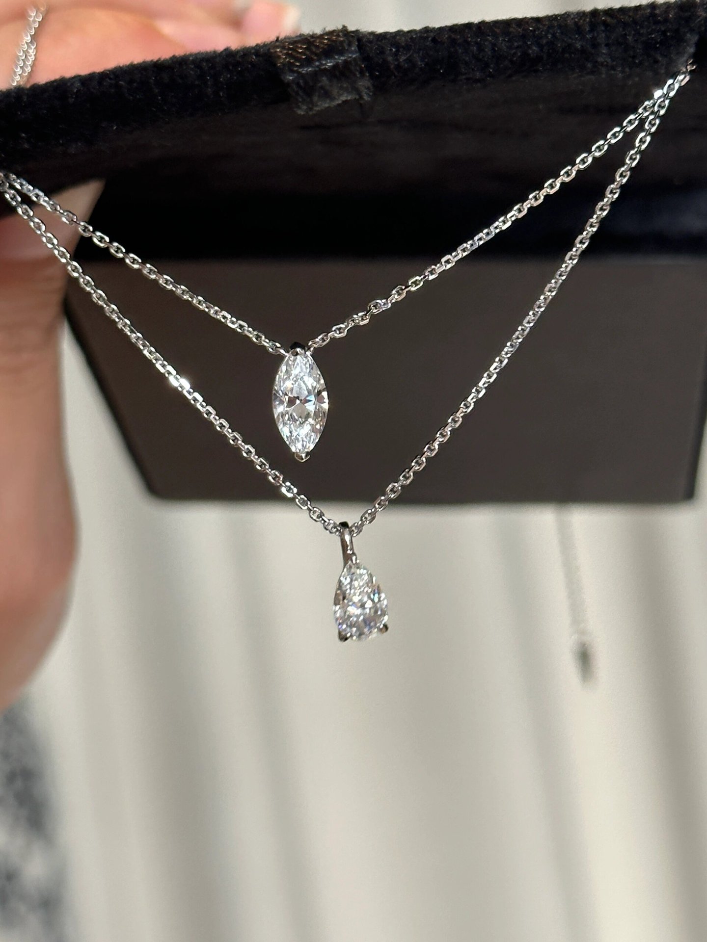 2024 Classical Top Sell Jewelry Heart Pendant Solitaire 100% 925 Sterling Silver White Moissanite Diamond Gemstones Party Women Clavicle Necklace Gift