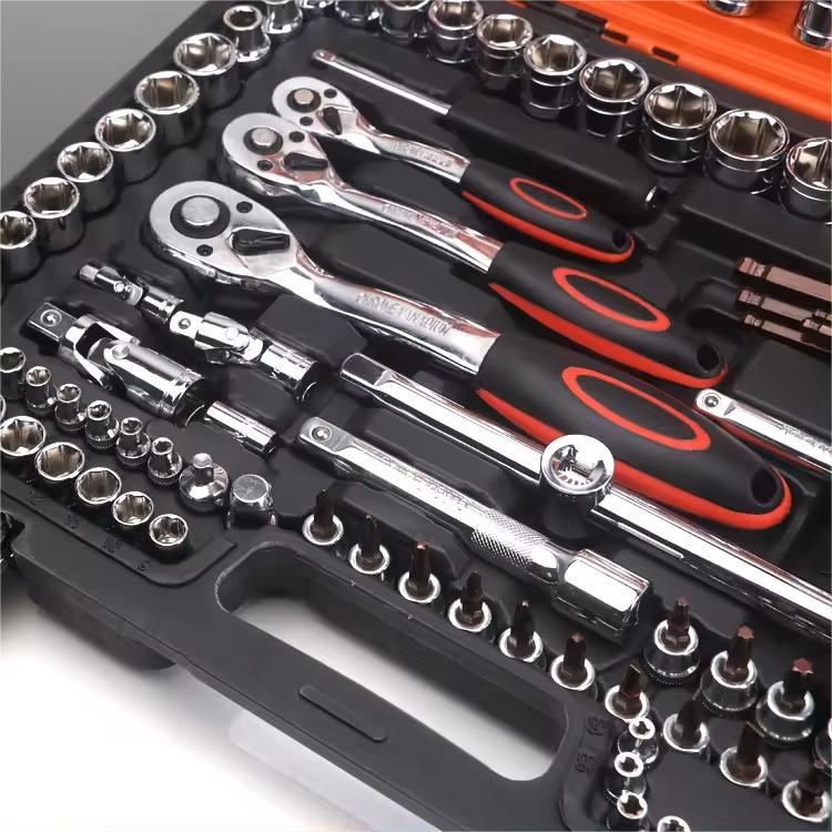 Durable 216-Piece Multi-Specification Auto Mechanic's Toolset for DIY Vehicle Repair
