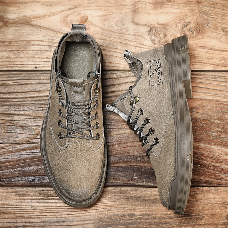 seasonal boots men's Casual Martin casual leather retro workwear shoes Lhshoe