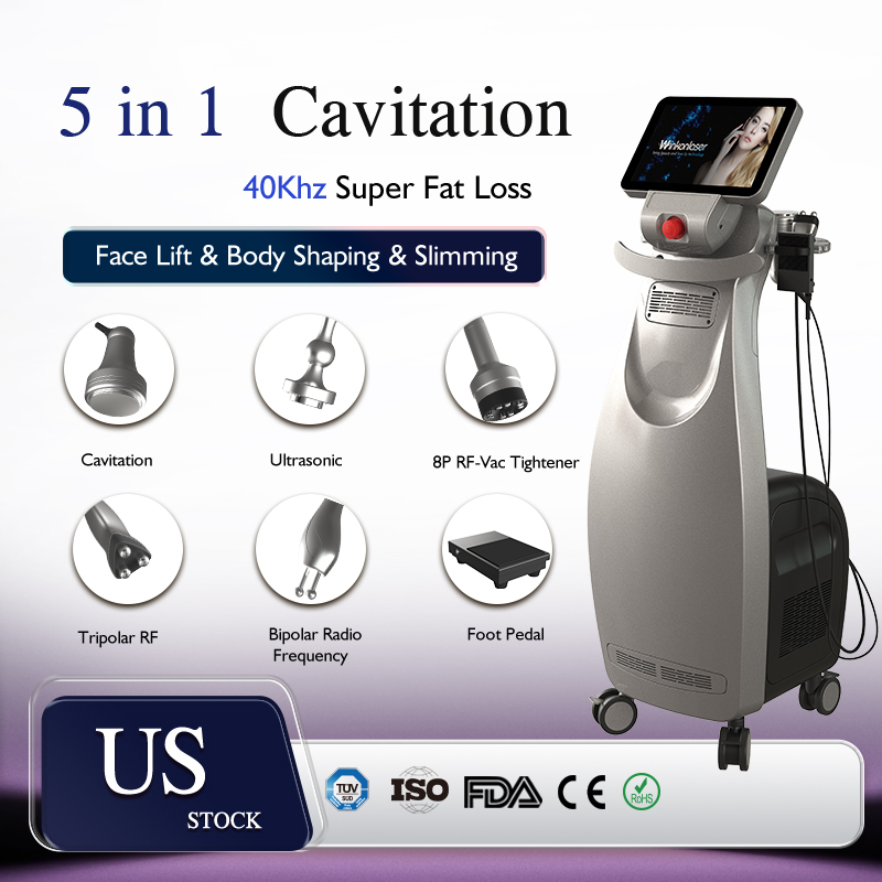Cavitation RF Body Slimming Machine Cellulite Removal vacuum weight loss Beauty Equipment