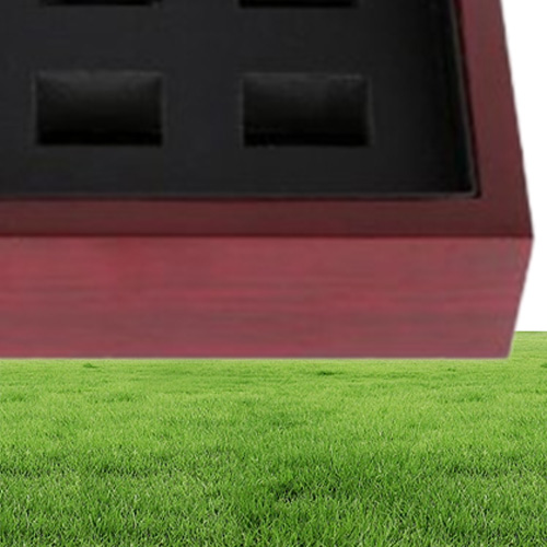 New Wooden Box Ring Display Case Wooden Boxs Ring 1 2 3 4 5 6 7 9Holes To Choose Rings Boxe